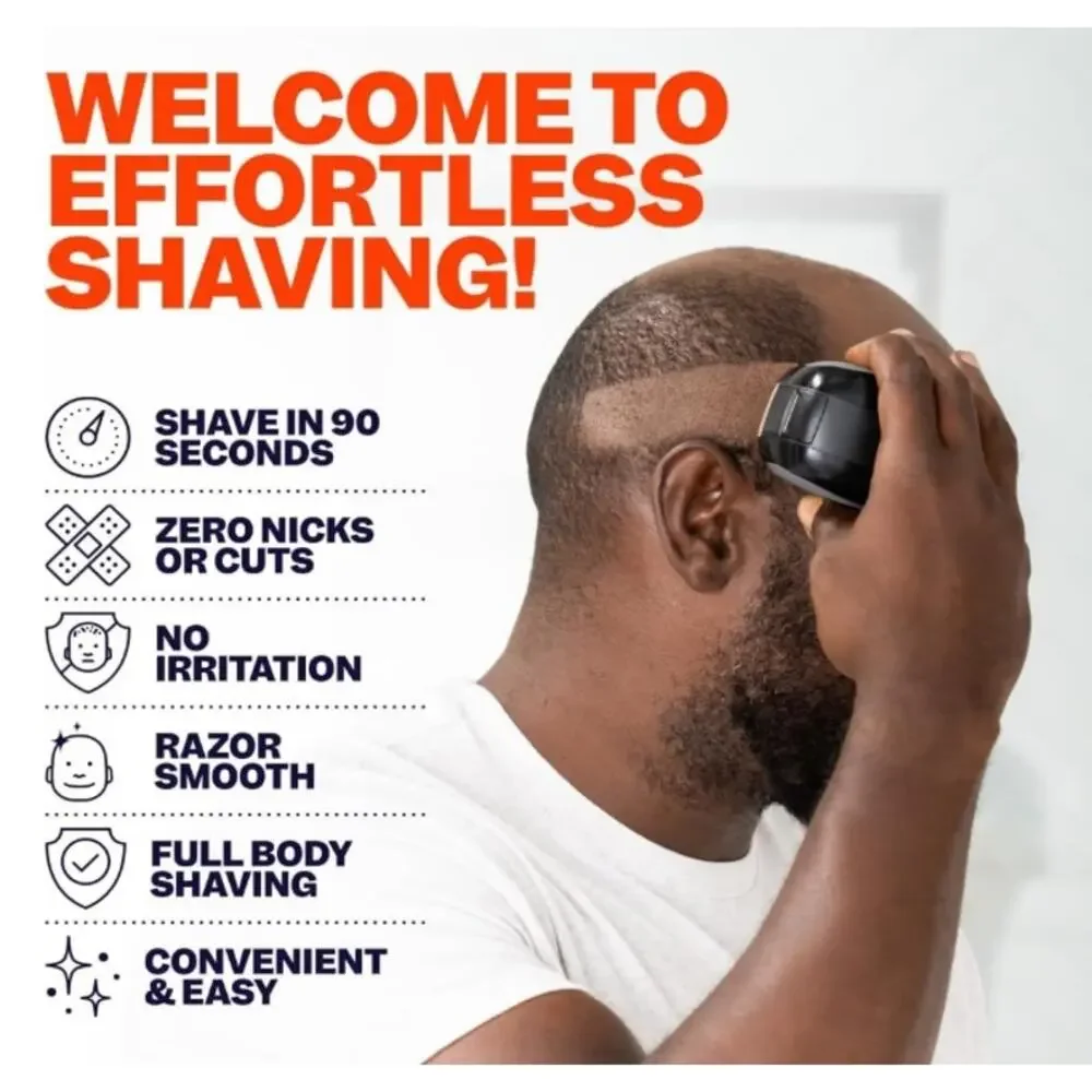 Freebird Flex Series Electric Wet/Dry Head & Body Hair Shaver, Nose Trimmer, NWT
